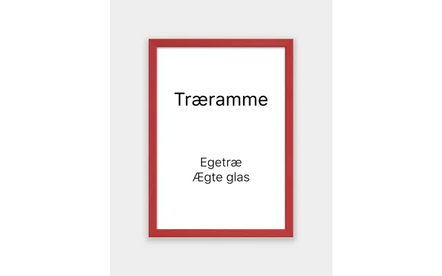 Træramme I Rød