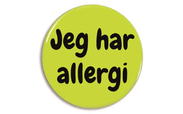 Badge 'jeg Har Allergi' Til Tøjet Eller Tasken - Badge