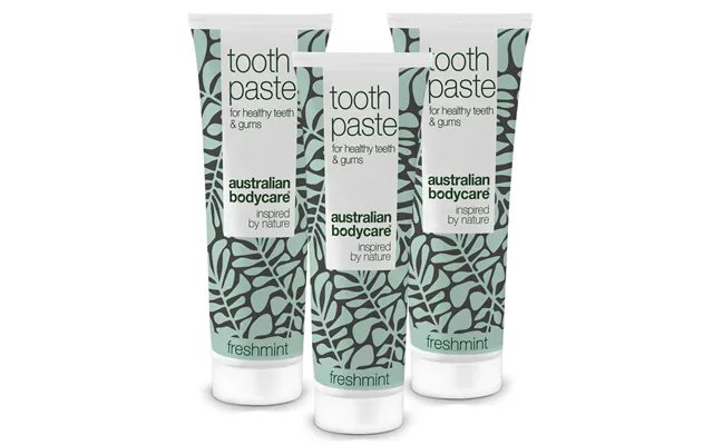 3 Stk. Tea Tree Oil Tandpasta Freshmint Â Til Daglig Pleje Ved Paradentose, Svamp Og Tandkødsbetændelse - 6 Stk