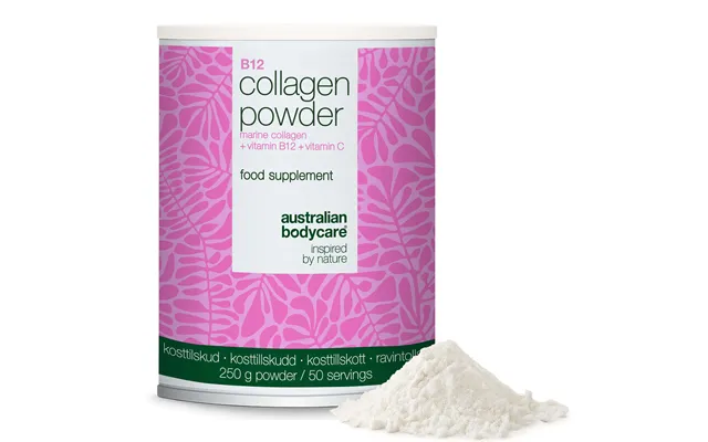 Kollagenpulver Med B12 Og C-vitamin - 250 G Marinekollagen Â Kollagenpulver Til Daglig Brug I Mad Og Drikke
