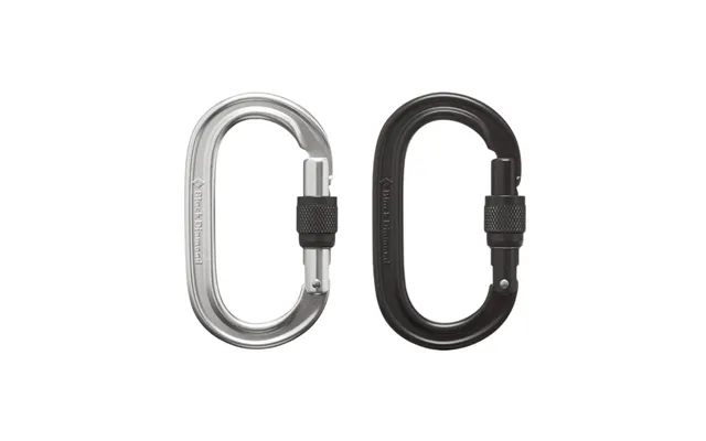 Oval Keylock Screwgate Biner - Black Diamond