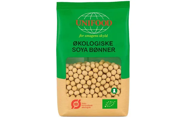 Unifood Sojabønner Økologisk 500 G