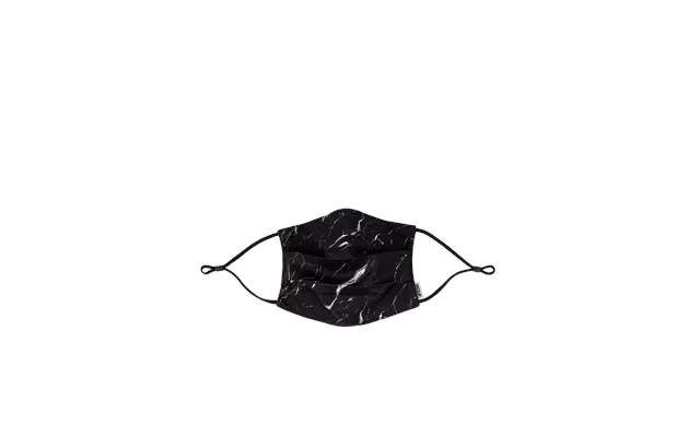 Black Marble Mundbind, 2 Filters Maske - Sort
