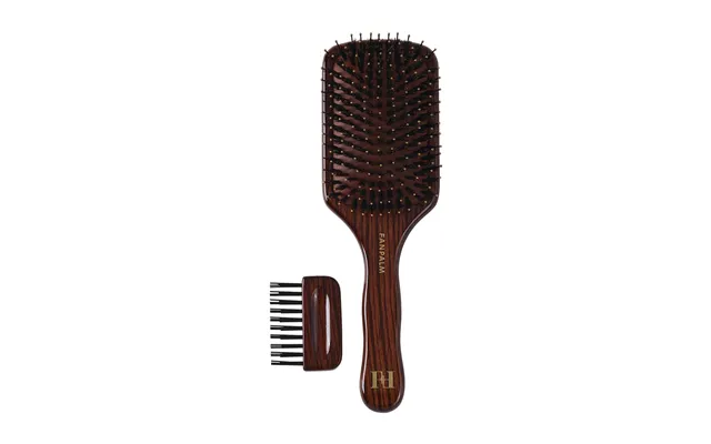 Boar- & Nylon Hårbørste, Medium - Glossy Brown