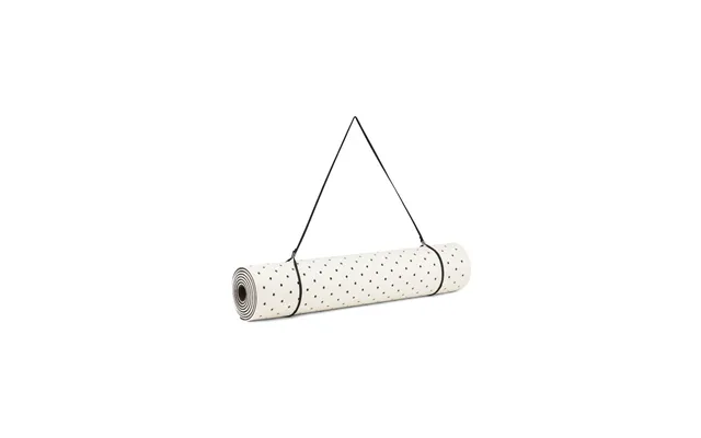 Dotted Signature Yogamåttet - Ecru Black