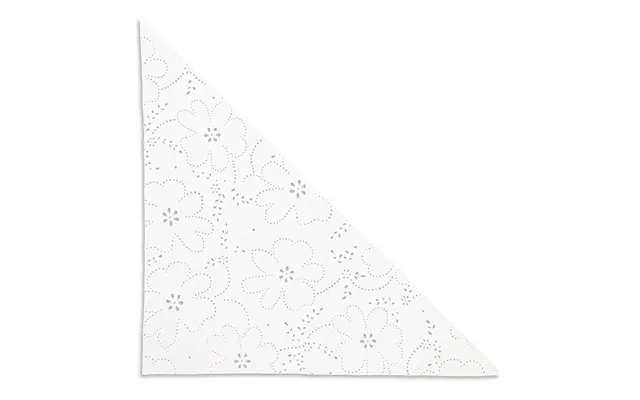 Floral Broderie Bandana - Soft White
