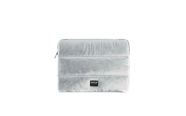 Glossy Computer Sleeve, 13 14 - Sølvfarvet