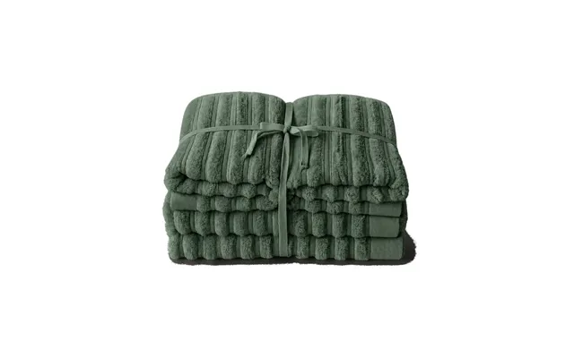 Håndklædesæt, Dark Green - 4 Stk