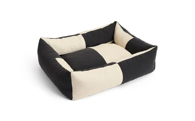 Hundeseng, Large - Sort Hvid