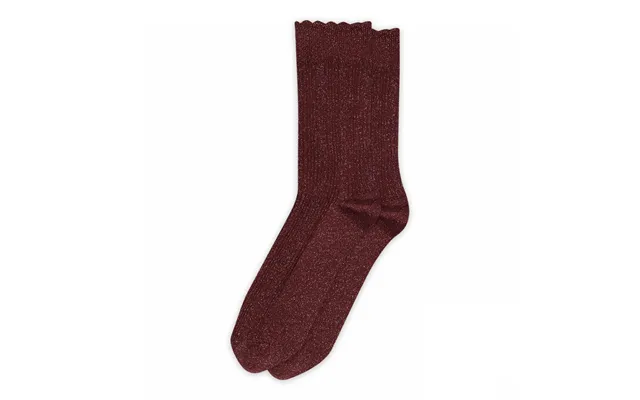 Julia Glimmerstrømper - Wine Red
