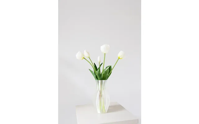 Kunstige Layered Tulipaner - Hvid