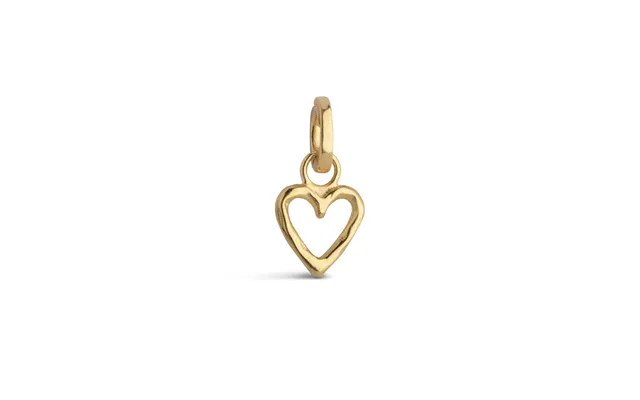 Organic Heart Vedhæng - Guldfarvet
