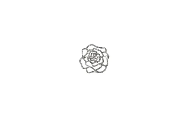 Rose Broche - Sølvfarvet