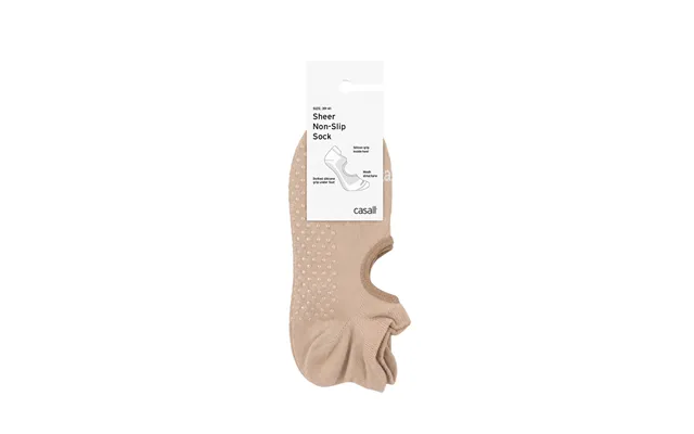 Sheer Non-slip Strømper - Light Cashmere