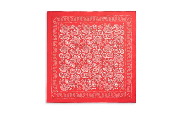 Soft Cotton Paisley Solid Bandana - Fiery Red