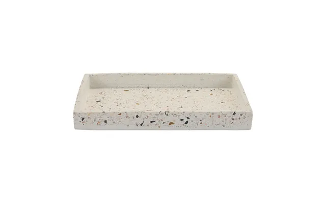 Terazzo Bakke, Hvid - 30x20 Cm
