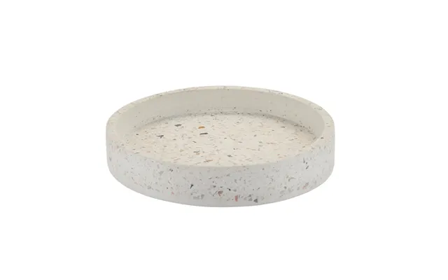 Terazzo Bakke, Hvid - Ø20 Cm