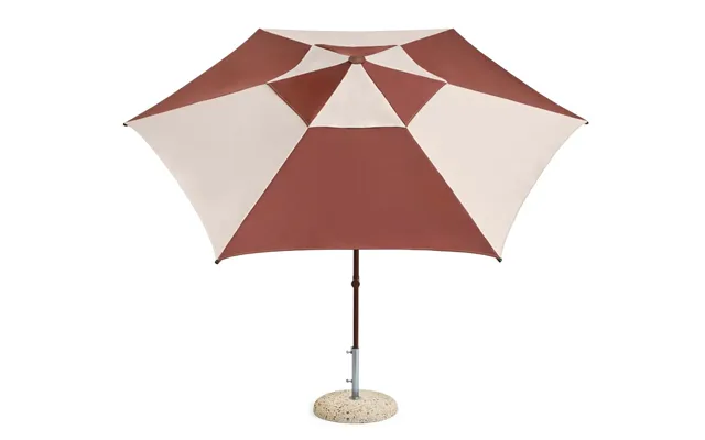Terrazza Hexagon Parasol, Ø300 Cm - Off-white Burgundy