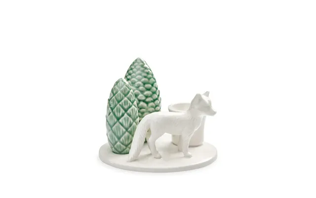 Winter Stories Fox Lysestage - Hvid Grøn product image