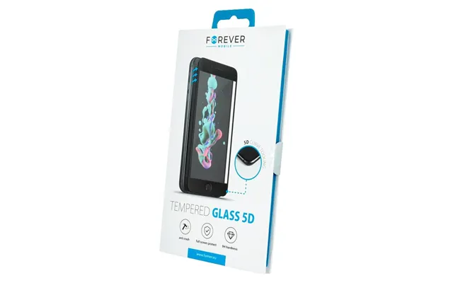 Forever 5d Iphone 7 8 Se 20 Skærmbeskyttelse - Sort Kant