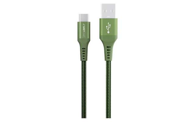 Greylime Braided Usb-a Til Usb-c Kabel Grøn - 3 M