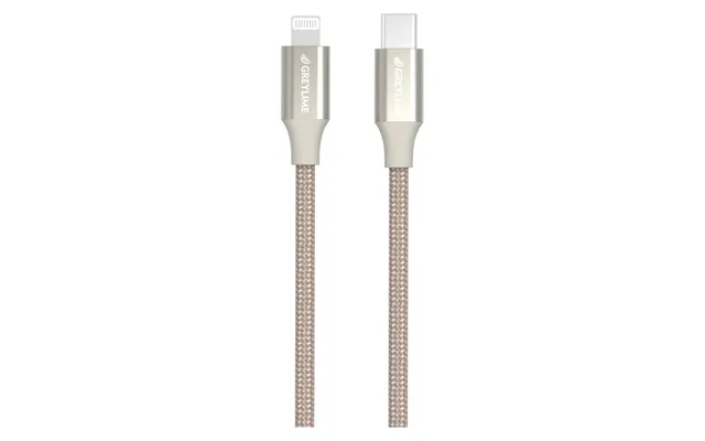 Greylime Braided Usb-c Til Mfi Lightning Kabel Beige 2 M