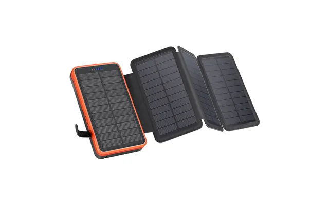 Lippa 10.000 Mah Solcelle Powerbank - 2 X Usb-a Output