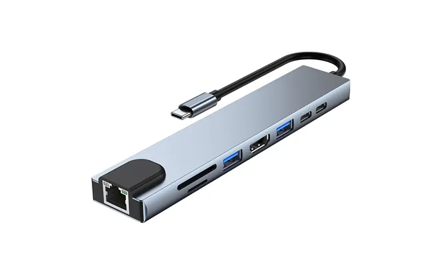 Lippa 8-in-1 87w Usb-c Pd 4k Hdmi & Ethernet Hub