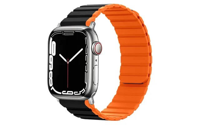 Lippa Apple Watch Magnetisk Silikonerem 38 40 41 - Sort Orange