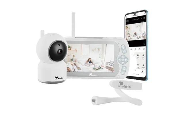 Momini Blisseye Babyalarm 5 Hd Skærm Og Kamera - Hvid