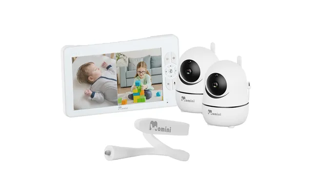 Momini Dreamwatcher Babyalarm M. 7 Hd Skærm Og 2 Kameraer - Hvid