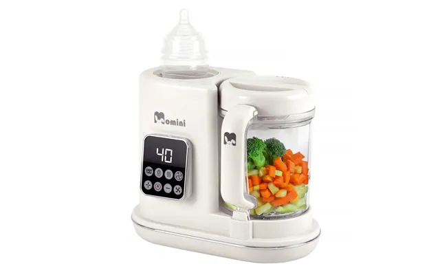 Momini Minichef - 7-i-1 Dampblender Til Babymad Med Flaskevarmer