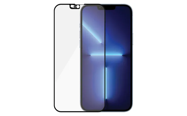 Panzerglass Iphone 13 Pro Max Antibacterial Camslider Skærmbeskyttelse - Sort Kant