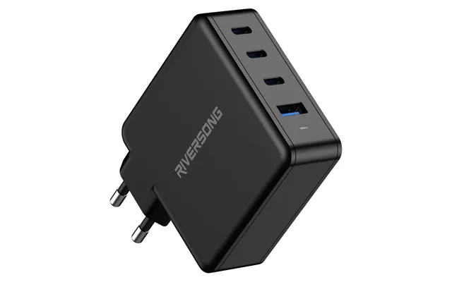 Riversong Powerkub - 100w Gan Oplader M. 3 X Usb-c Og 1 Usb-a