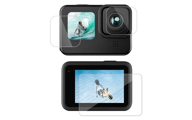 Telesin Hd Skærm- Og Linsebeskytter Til Gopro Hero 9 Til 12