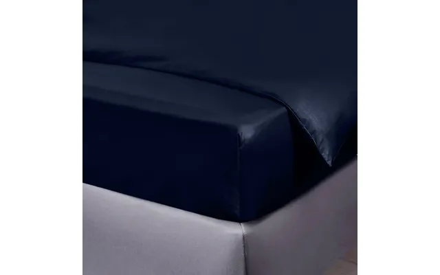 Bambus Faconlagen Navy Blå 180x200x35