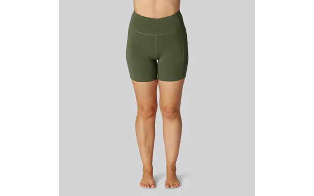 Bambus Fitness Shorts Kort I Grøn Til Damer