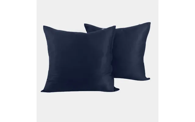 Bambus Pudebetræk 60x63 I Navy Blå 2 Par