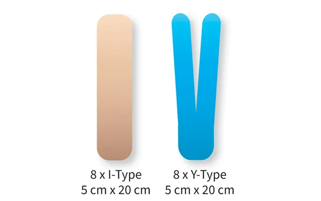 Kinesiologytape Precut - Knæ 8 Pak