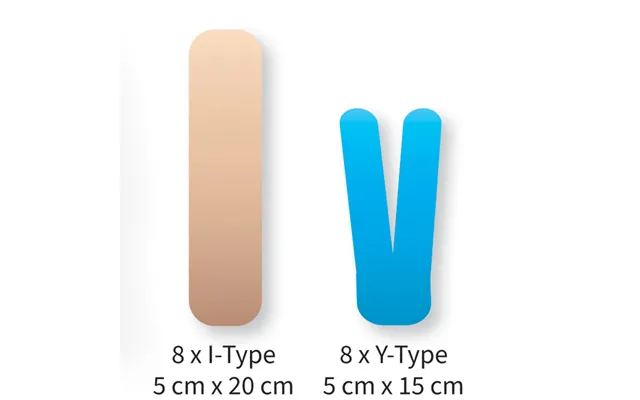 Kinesiologytape Precut - Nakke 8 Pak