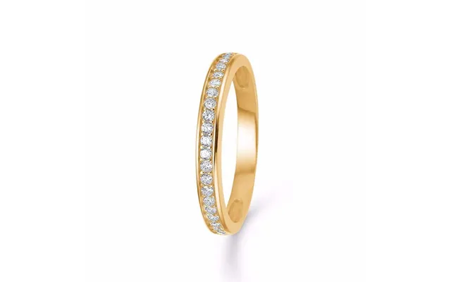 Alliancering I 8 Kt. Guld Med Zirkonia