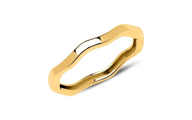 Bølgeformet Ring I 8 Kt. Guld