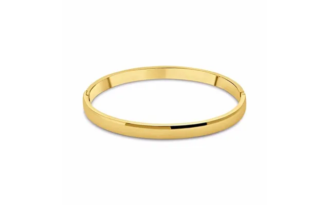 Klassisk Armring I Guldfarvet Stål - 6 Mm