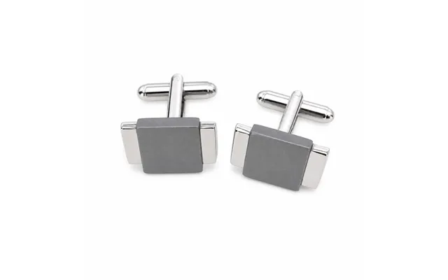 Manchetknapper I Metal - 2-farvet Design