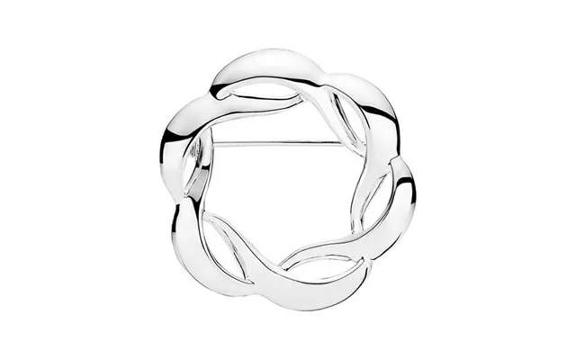 Snoet Broche I Sølv - 32 Mm