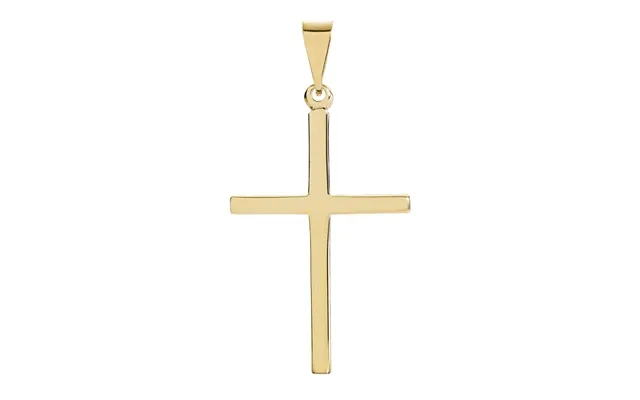 Vedhæng I 8 Kt. Guld Med Stav Kors 32 X 22 Mm