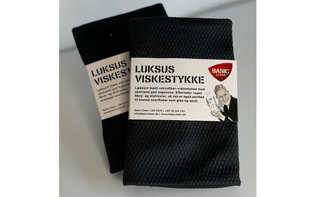 Sort Luksus Viskestykke I Mikrofiber