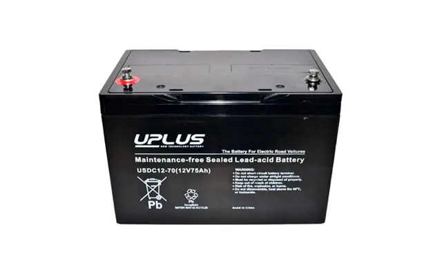 Uplus Agm Deep Cycle 12 Volt 75 Ah. Batteri