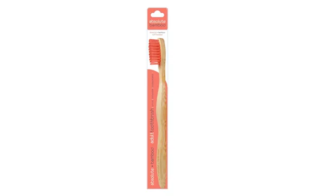 Absolute Bamboo Adult Soft Toothbrush Red