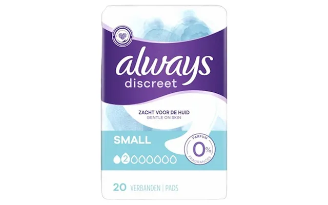 Always Discreet Small 0% Incontinence Pads 20 Stk.